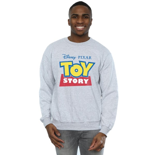 Toy Story Herr Sweatshirt med logotyp XL Heather Grey Heather Grey XL