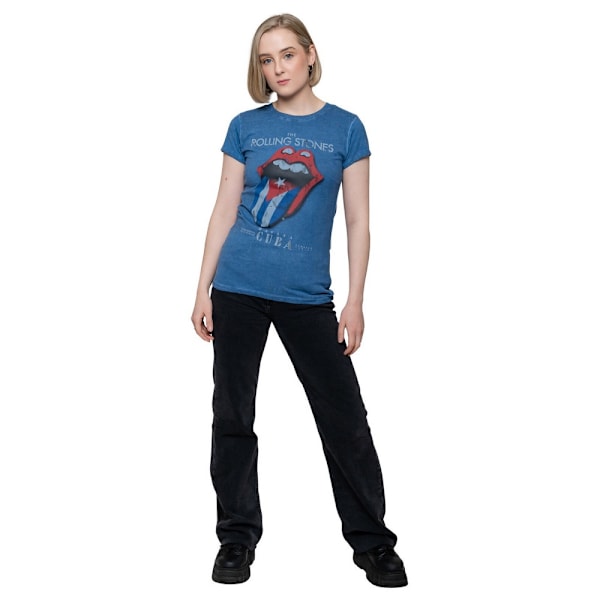 The Rolling Stones Dam/Dam Havana Cuba T-shirt S Denim Blå Denim Blue S