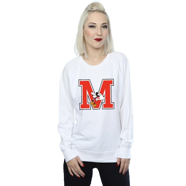 Disney Dam/Kvinnor Mickey Mouse Löpartröja S Vit White S