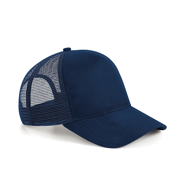 Beechfield Suede Snapback Trucker Cap One Size French Navy French Navy One Size