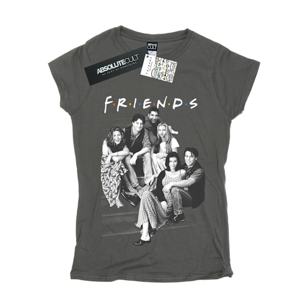 Friends Dam/Damer Grupp Trappor Bomull T-shirt XL Kol Charcoal XL