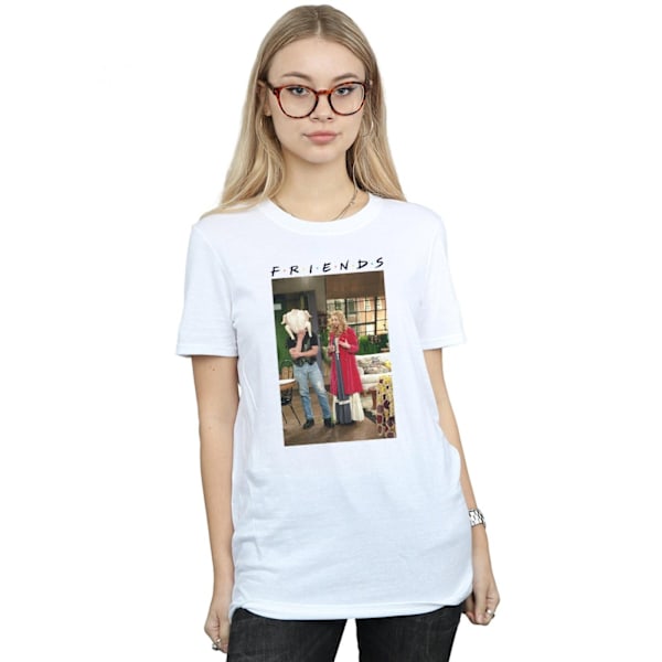 Friends Dam/Damer Joey Kalkon Bomull Boyfriend T-shirt 3XL White 3XL