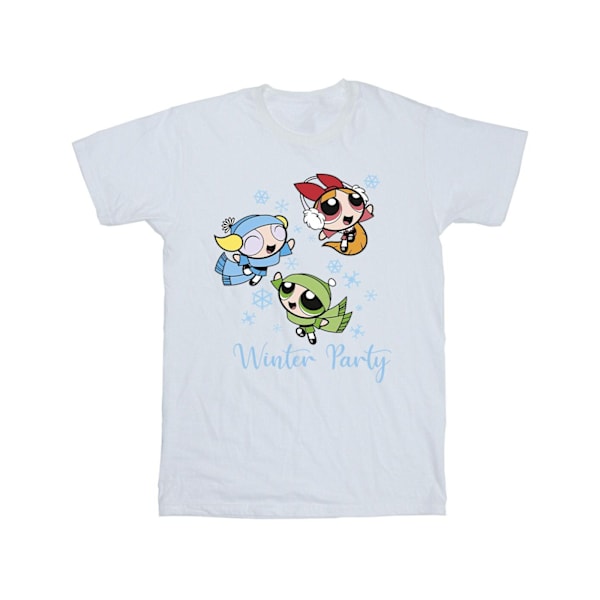 The Powerpuff Girls Girls Girls Vinterfest Bomull T-shirt 9-11 White 9-11 Years