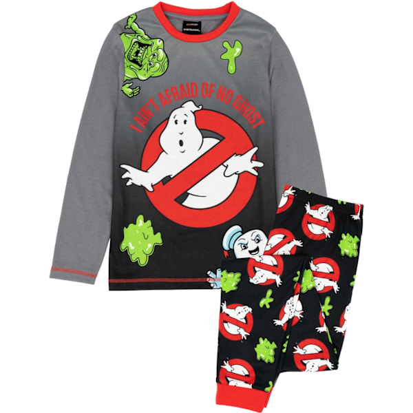 Ghostbusters Pyjamas för barn/ungdomar 11-12 år Svart/Grå Black/Grey 11-12 Years
