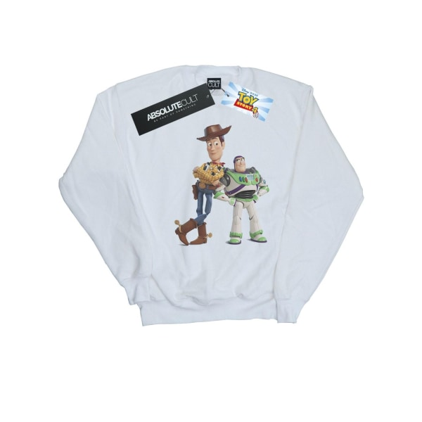 Disney Girls Toy Story Buzz And Woody Standing Sweatshirt 9-11 White 9-11 Years
