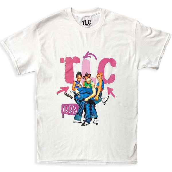 TLC Unisex Adult Kicking Group Bomull T-shirt S Vit White S