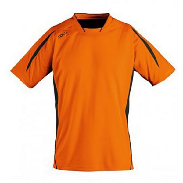 SOLS Herr Maracana 2 Kortärmad fotboll T-shirt L Röd/Svart Red/Black L