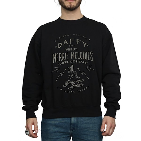 Looney Tunes Herr Daffy Duck Despicable Sweatshirt XL Svart Black XL