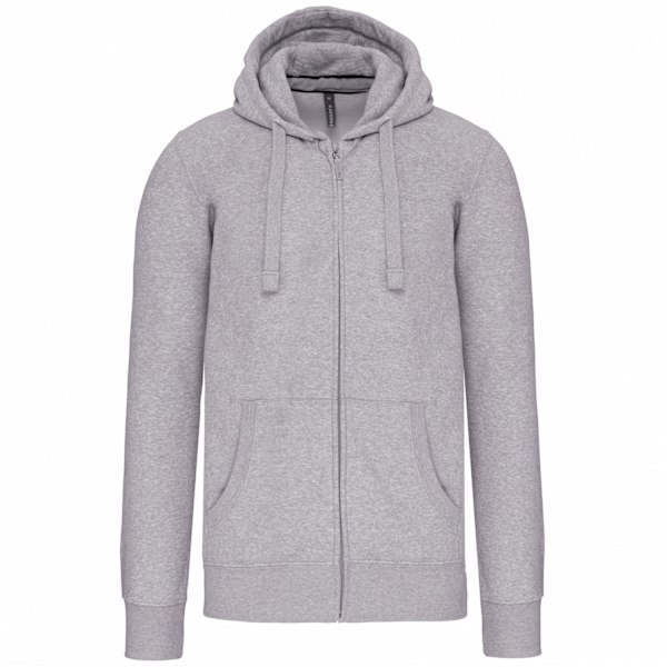 Kariban Unisex Vuxen Full Zip Hoodie L Oxford Grey Oxford Grey L