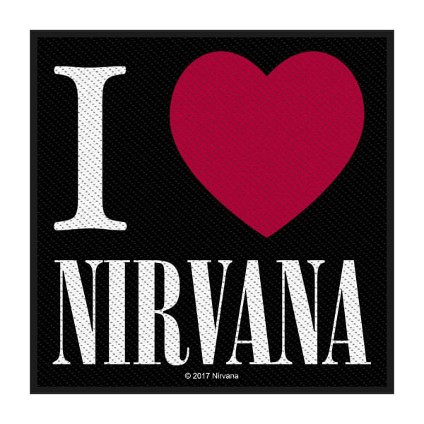Nirvana I Love Nirvana Patch One Size Svart/Vit/Röd Black/White/Red One Size