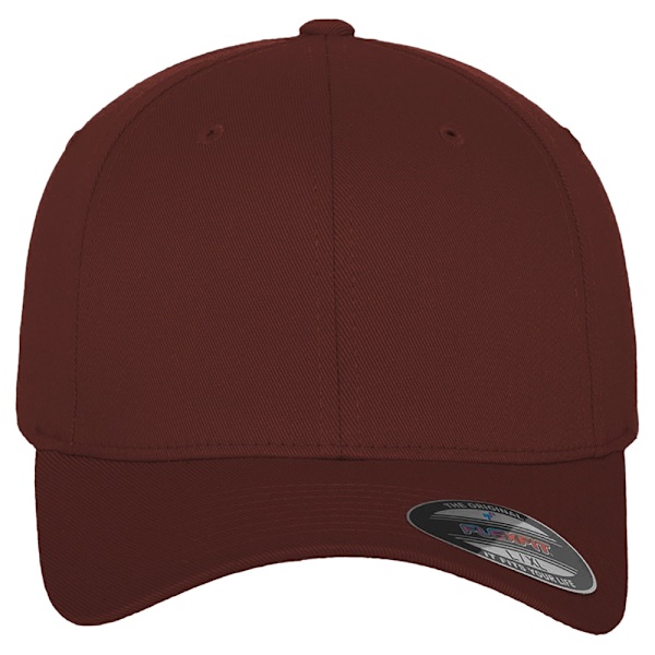 Yupoong Flexfit Fitted Baseball Cap LXL Maroon Maroon LXL