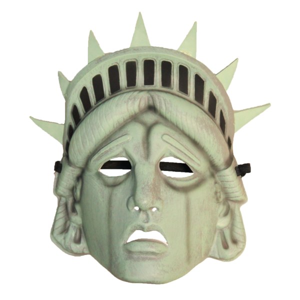 Bristol Novelty Unisex Adults Lost Liberty Mask One Size Grön Green One Size