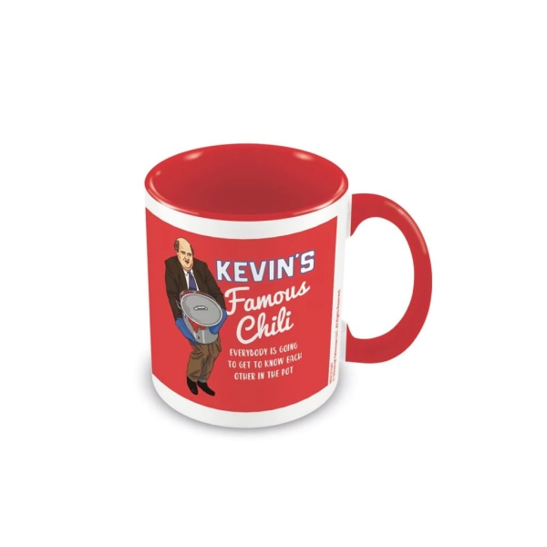 Kontoret Kevins berömda Chili Inner Two Tone Mug One Size Röd Red/White/Black One Size