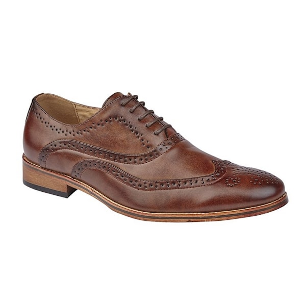 Goor herr 5 Eye Wing Capped Oxford Brogues 7 UK Mid Brown Mid Brown 7 UK