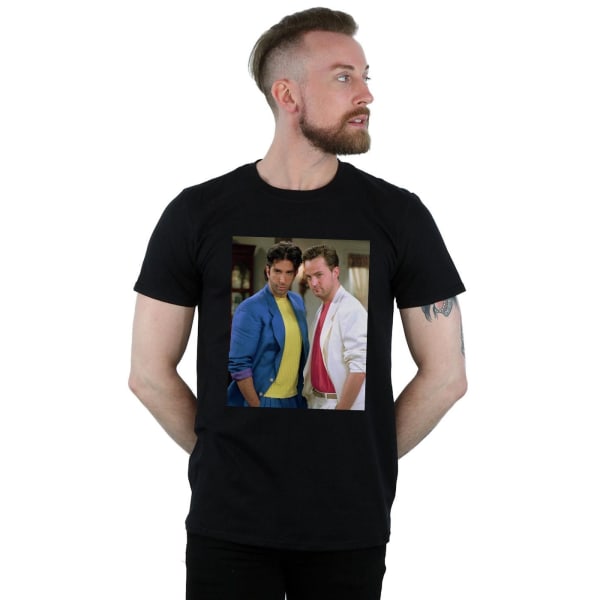 Friends Herr 80-tal Ross And Chandler T-shirt S Svart Black S