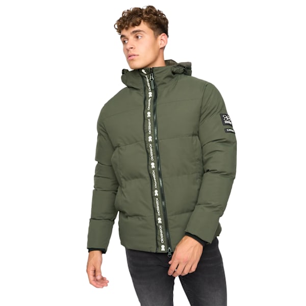 Crosshatch Hanjo Jacka för Män XXL Olivgrön Olive XXL