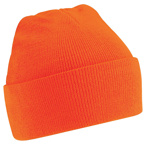 Beechfield Soft Feel Stickad Vintermössa En Storlek Orange Orange One Size