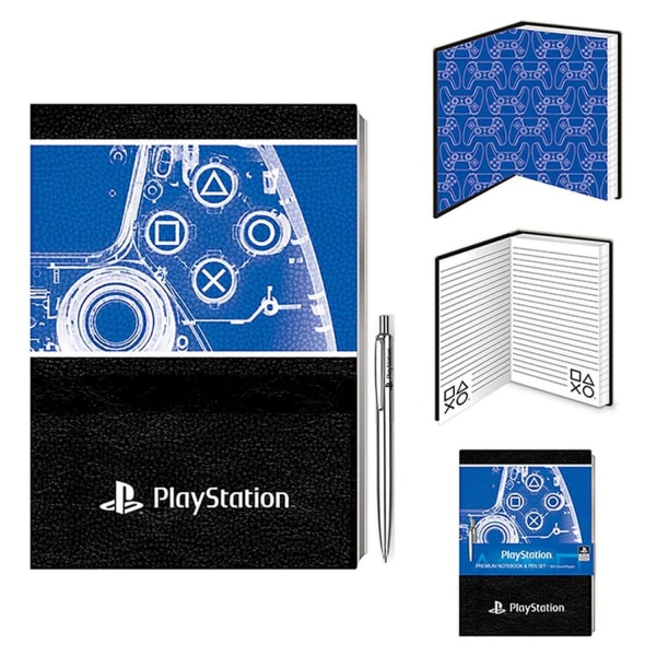 Playstation X-Ray Dualsense Controller Notebook & Pen Set One S Black/Blue/White One Size