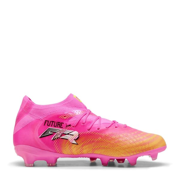 Puma Future 9 Pro fotbollsskor för barn för fasta underlag 3 UK Pink/Orange 3 UK