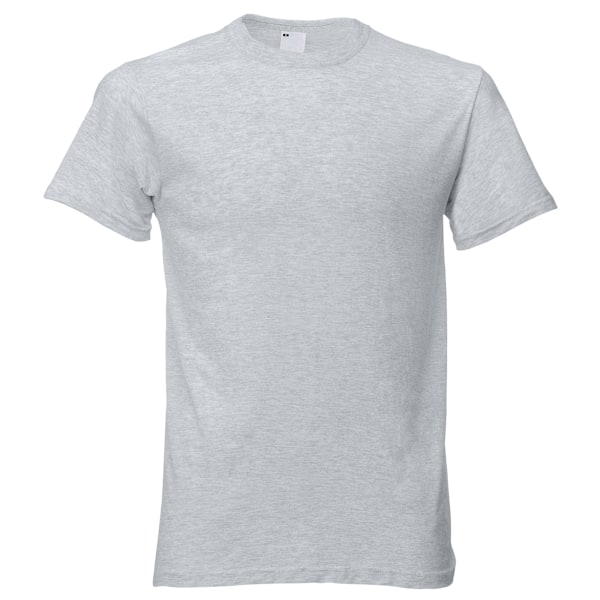 Herr T-shirt med kort ärm Casual Large Grey Marl Grey Marl Large