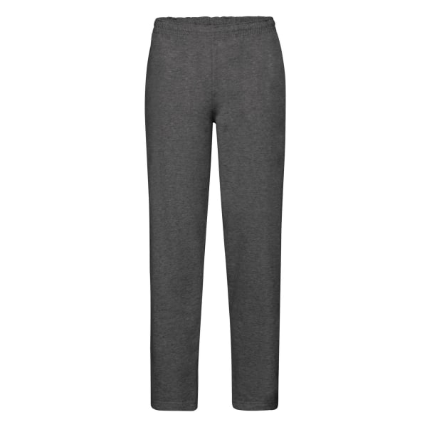 Fruit of the Loom Dam/Damer Classic Heather Open Hem Joggingbyxor Dark Grey L R