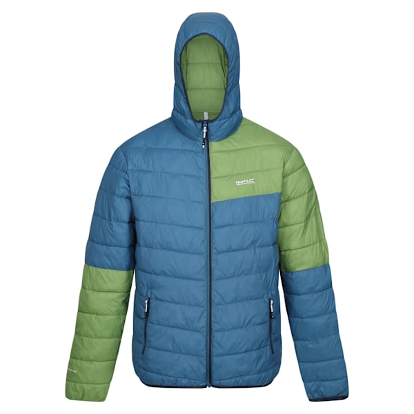 Regatta Herr Hillpack II Colour Block Vadderad Jacka L Moroccan Moroccan Blue/Piquant Green L