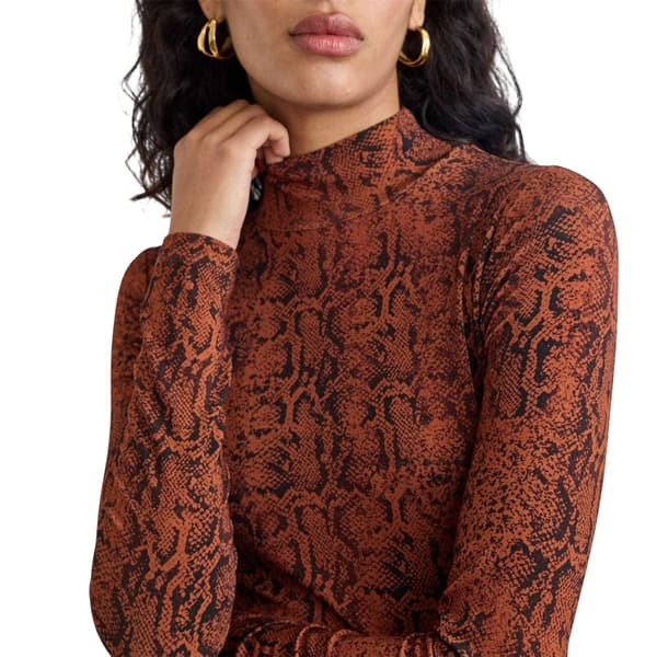 Nobody´s Child Dam Ormmönstrad Figurnära Topp 8 UK Brun Brown 8 UK