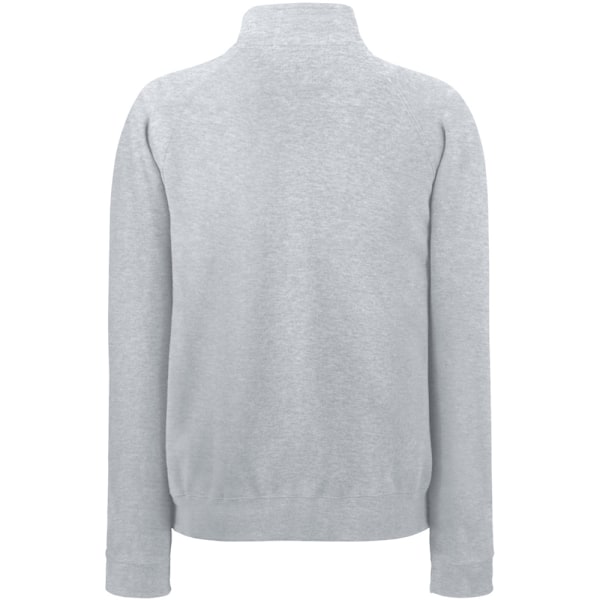 Fruit Of The Loom Herr Zip Neck Sweatshirt 2XL Heather Grey Heather Grey 2XL