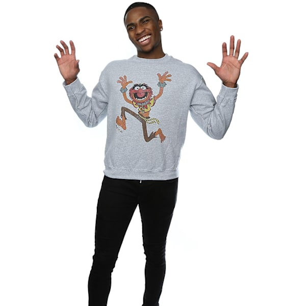 The Muppets Mens Classic Animal Heather Sweatshirt S Heather Grå Heather Grey S