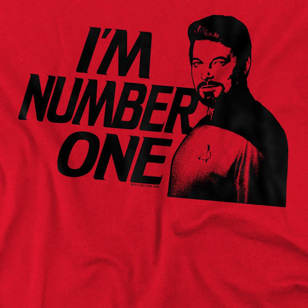 Star Trek Herr I´m Number One T-Shirt M Röd Red M