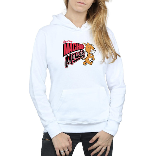 Tom And Jerry Dam/Dam Macho Mouse Hoodie XL Vit White XL