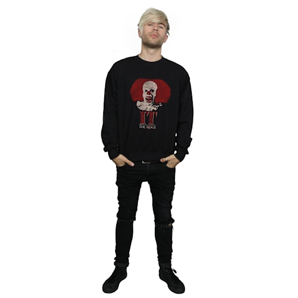 It (1990) Herr Pennywise Clown Logo Sweatshirt L Svart Black L