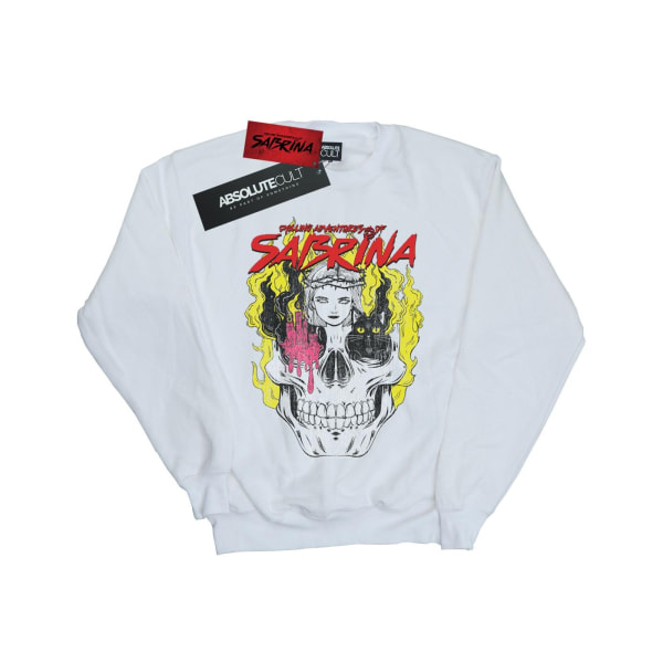 The Chilling Adventures of Sabrina Mens Icon Skull Sweatshirt 5 White 5XL