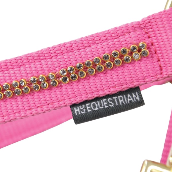 Hy Sparkle Horse Headcollar and Leadrope Set Pony Pink/Gold Pink/Gold Pony