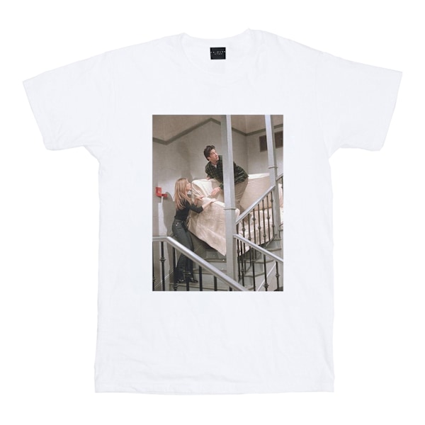 Friends Boys Sofa Stairs Photo T-Shirt 7-8 År Vit White 7-8 Years