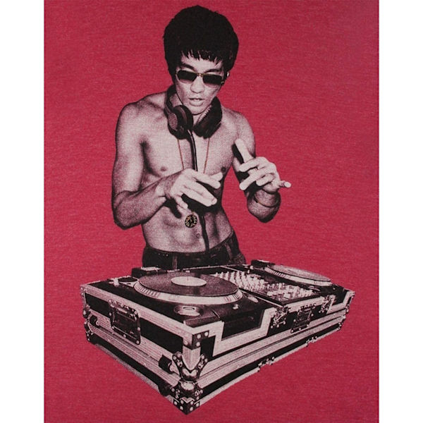BNA78 Dam/Kvinnor Gung Fu Scratch Bruce Lee Tank Top M Röd Red M