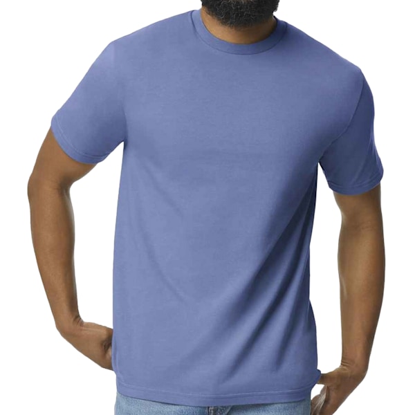 Gildan herr mellantjock mjuk touch T-shirt M violett Violet M