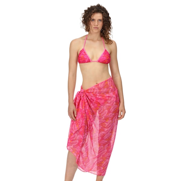 Regatta Dam/Kvinnor Shalya Palm Print Sarong En Storlek Rosa Fu Pink Fushion One Size