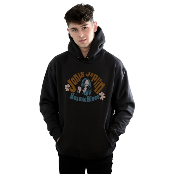 Janis Joplin Kozmic Blues Hoodie för män 4XL Svart Black 4XL