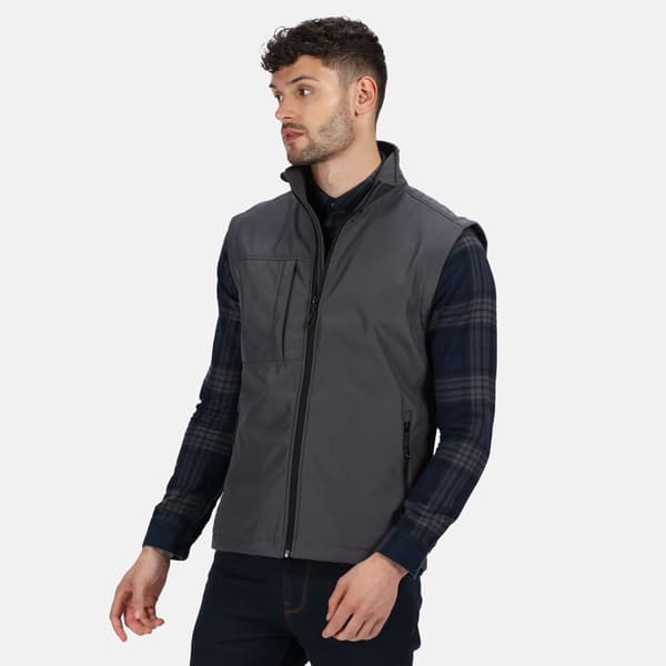 Regatta Professional Herr Softshell 3-Lagers Kroppsvärmare S Seal Seal Grey S