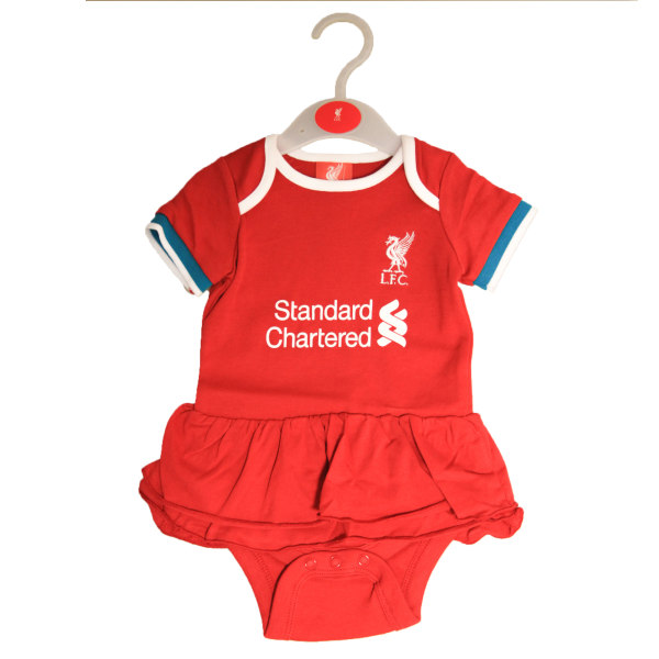 Liverpool FC Baby Tutu Kjol Bodysuit 9-12 månader Röd/Vit Red/White 9-12 Months