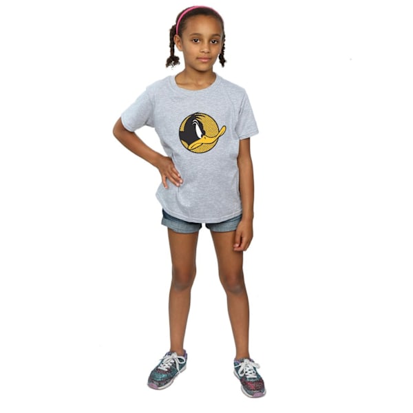 Looney Tunes Girls Daffy Duck Dotted Profile Bomull T-shirt 12- Sports Grey 12-13 Years