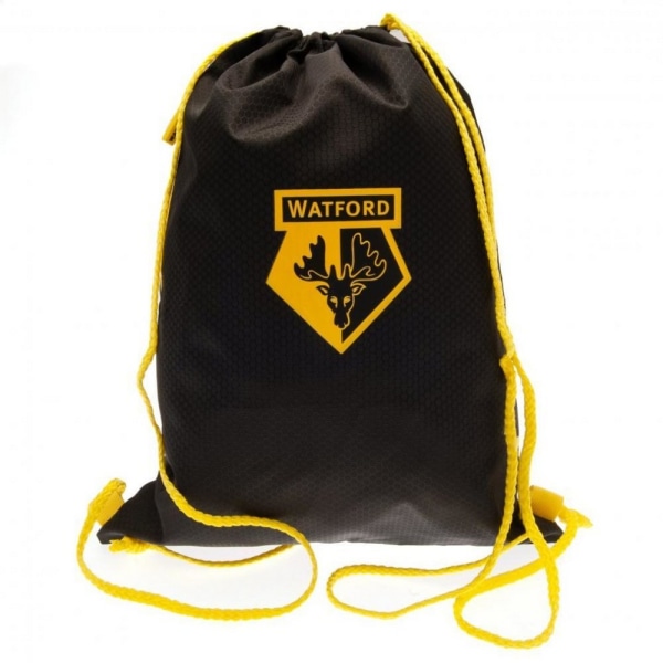 Watford FC Crest Gymväska med dragsko One Size Svart/Gul Black/Yellow One Size