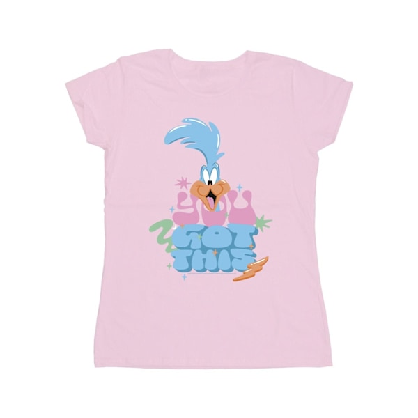 Looney Tunes Dam/Kvinnor Roadrunner You Got This Bomull T-shirt Baby Pink S