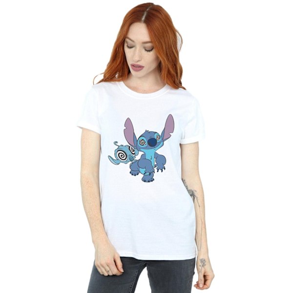 Disney Dam/Kvinnor Lilo Och Stitch Hypnotiserad Bomull Pojkvän White M