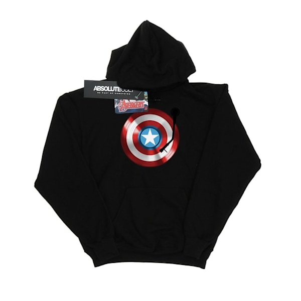 Marvel Boys Captain America Turntable Hoodie 9-11 år Svart Black 9-11 Years