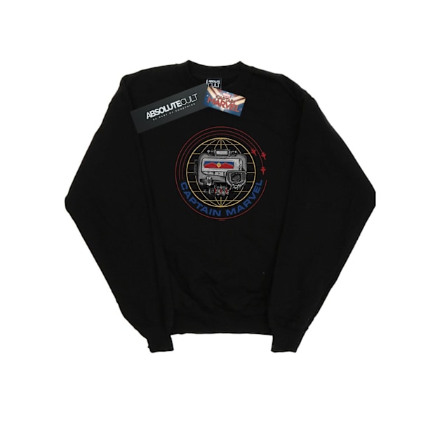 Marvel Boys Captain Marvel Pager Sweatshirt 9-11 år Svart Black 9-11 Years