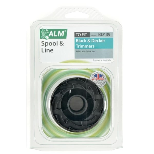 ALM Reflex Plus Fitting Spool & Line One Size Svart Black One Size