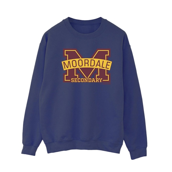 Netflix Dam/Kvinnor Sex Education Moordale M Logo 2 Sweatshirt Navy Blue M