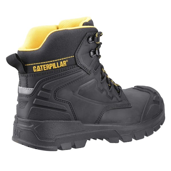 Caterpillar Striver Säkerhetsstövlar i Läder för Män 7 UK Svart/Gul Black/Yellow 7 UK
